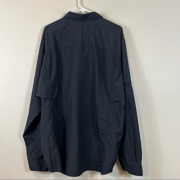 Columbia Black Silver Ridge Lite Trail Shirt 2X Tall - Picture 5 of 9